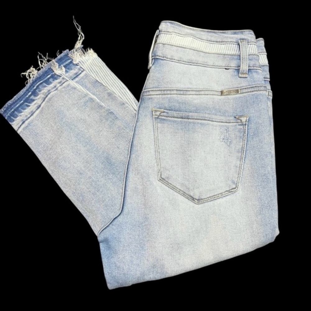 |•KANCAN•| Skinny Pinstripe Accent High Waist Stretch Jeans Size 7/27